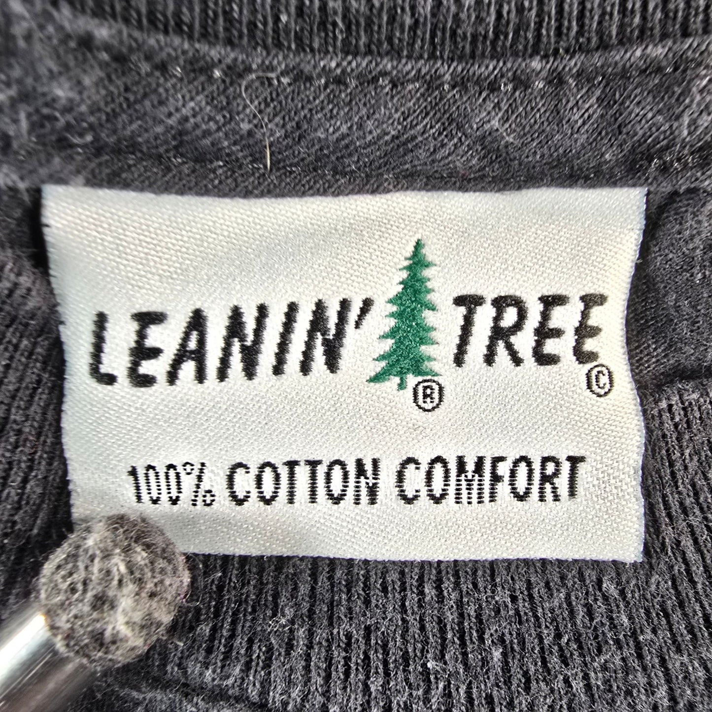 Vintage Y2K Leanin' Tree Country Trails New Castle, IN Wolf Moon T-Shirt (M/L)