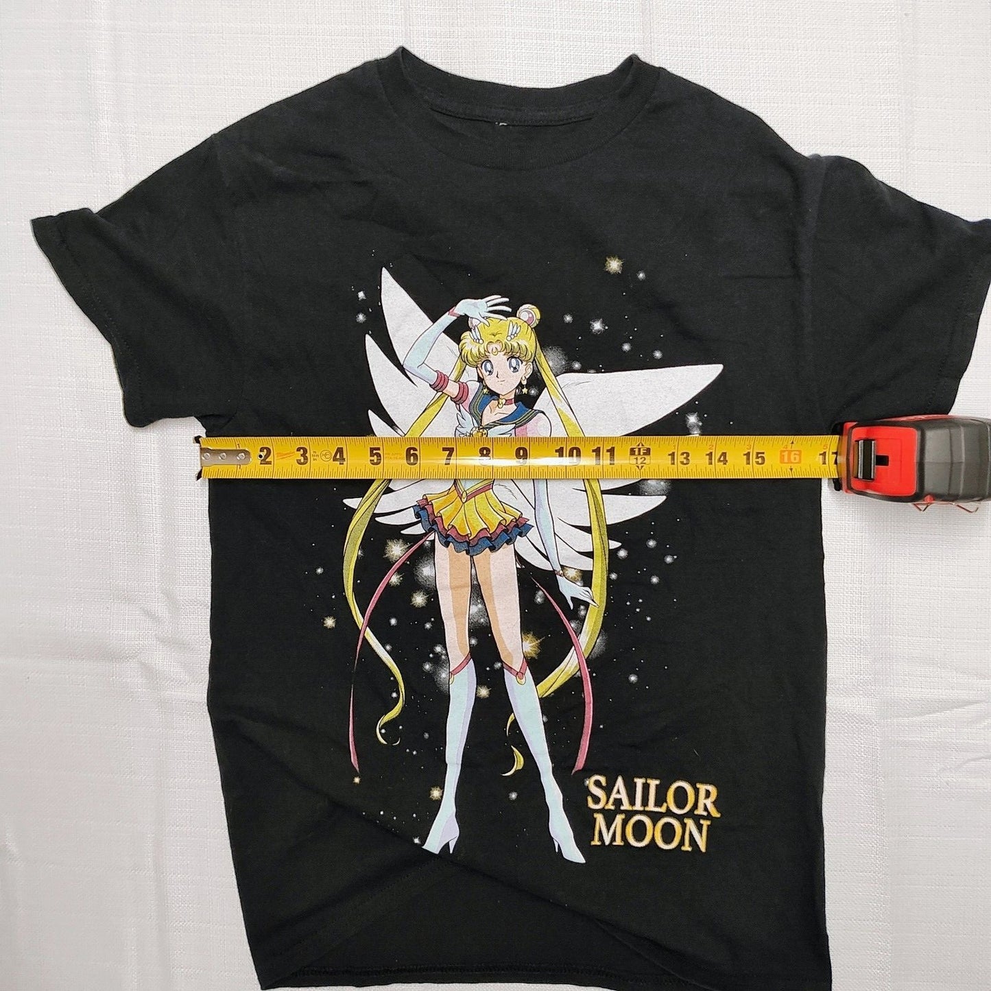 Sailor Moon Naoko Takeuchi Anime Black Graphic T-Shirt (Small)