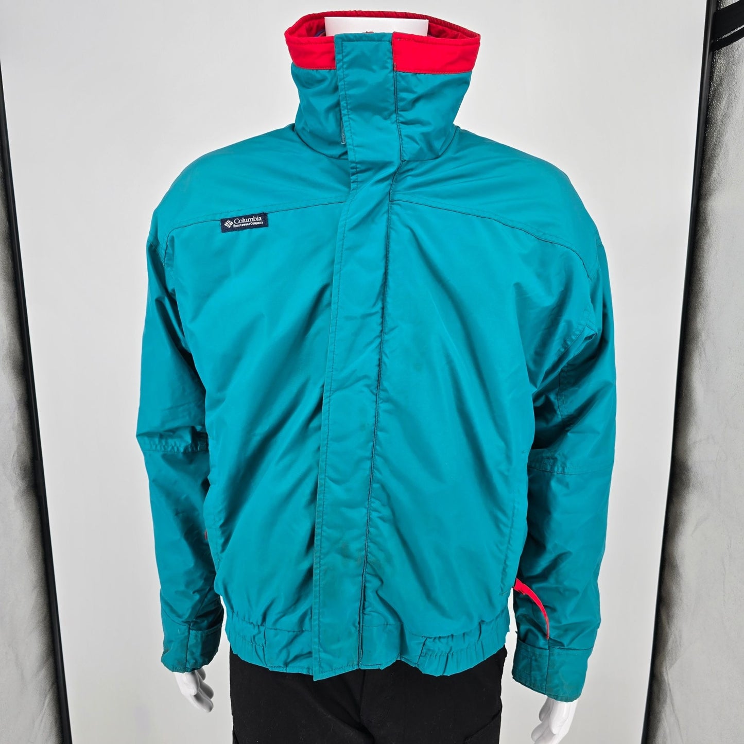Vintage 1990s Columbia Sportswear Teal Bugaboo 3-in-1 Interchange Jacket (L)