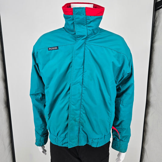 Vintage 1990s Columbia Sportswear Teal Bugaboo 3-in-1 Interchange Jacket (L)