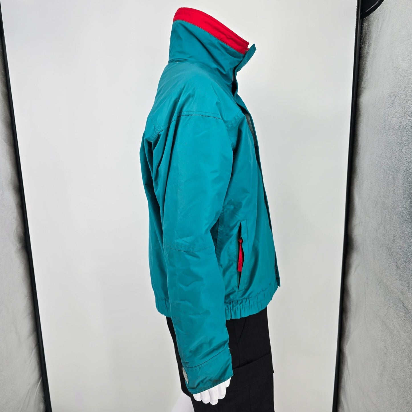Vintage 1990s Columbia Sportswear Teal Bugaboo 3-in-1 Interchange Jacket (L)