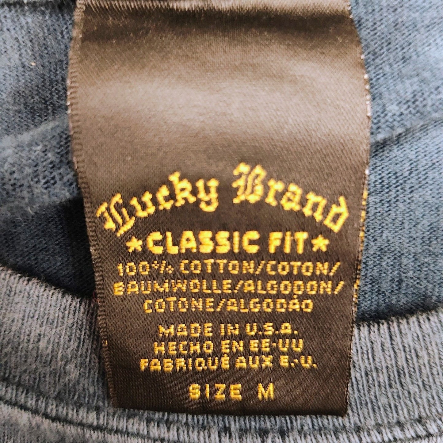 Lucky Brand Classic Fit Made in USA "Hong Kong" Graphic T-Shirt (Medium)