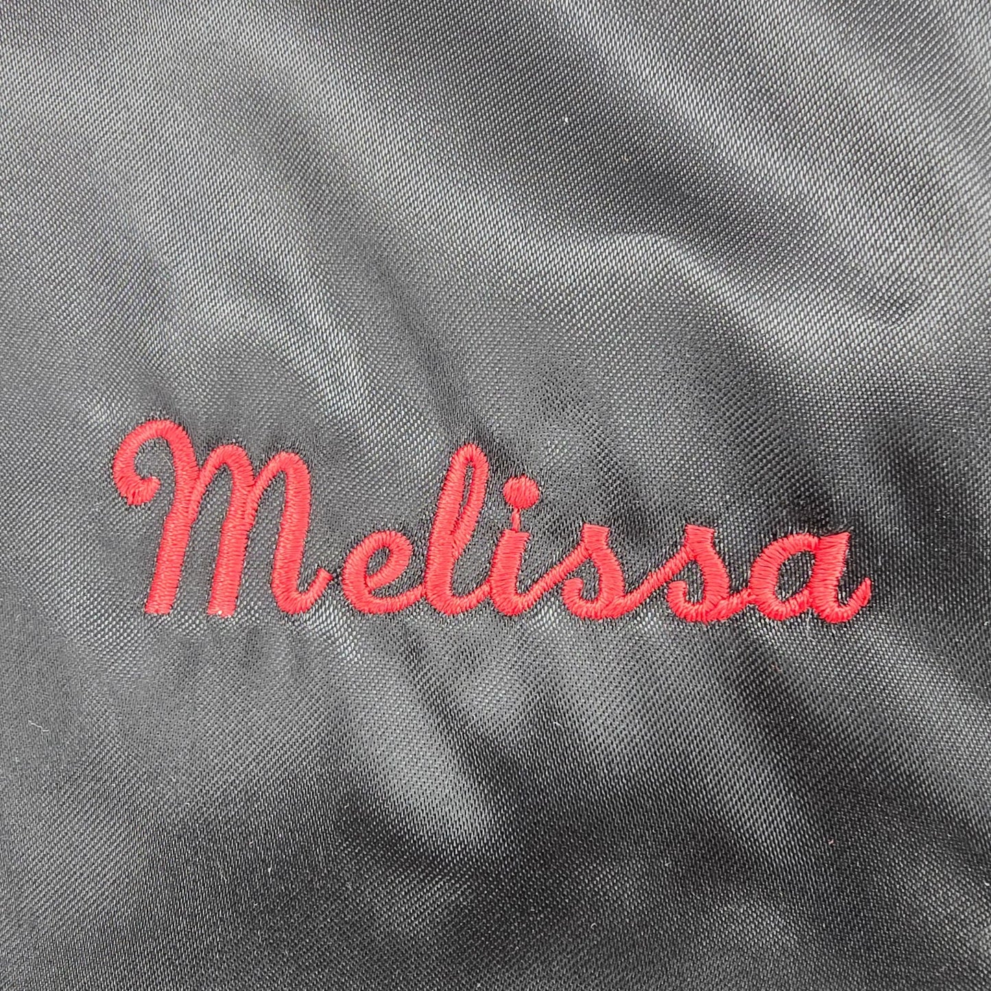 Vintage 1990s Rapco International "Melissa" Nylon Satin Bomber Jacket (M/L)