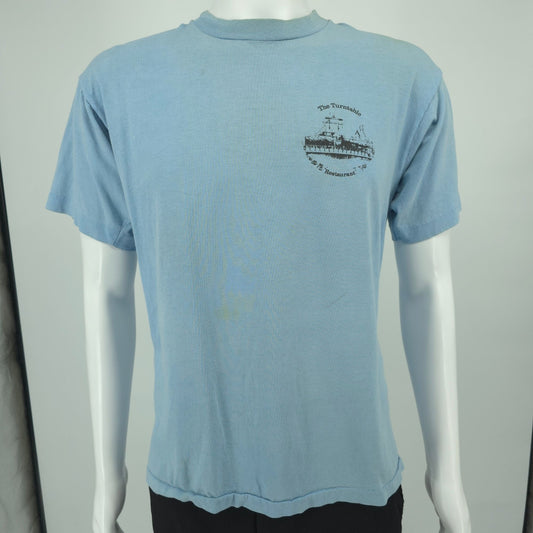Vintage 1990s Turntable Restaurant Minturn Colorado Single Stitch T-Shirt (M/L)
