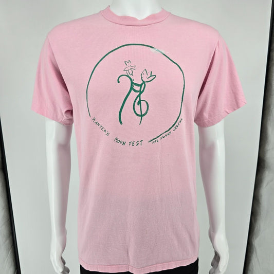 Vintage 1990s Jerzees Susan Greene "Planter's Moon Fest" 1992 Art T-Shirt (M)