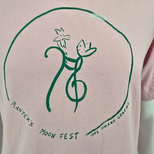 Vintage 1990s Jerzees Susan Greene "Planter's Moon Fest" 1992 Art T-Shirt (M)