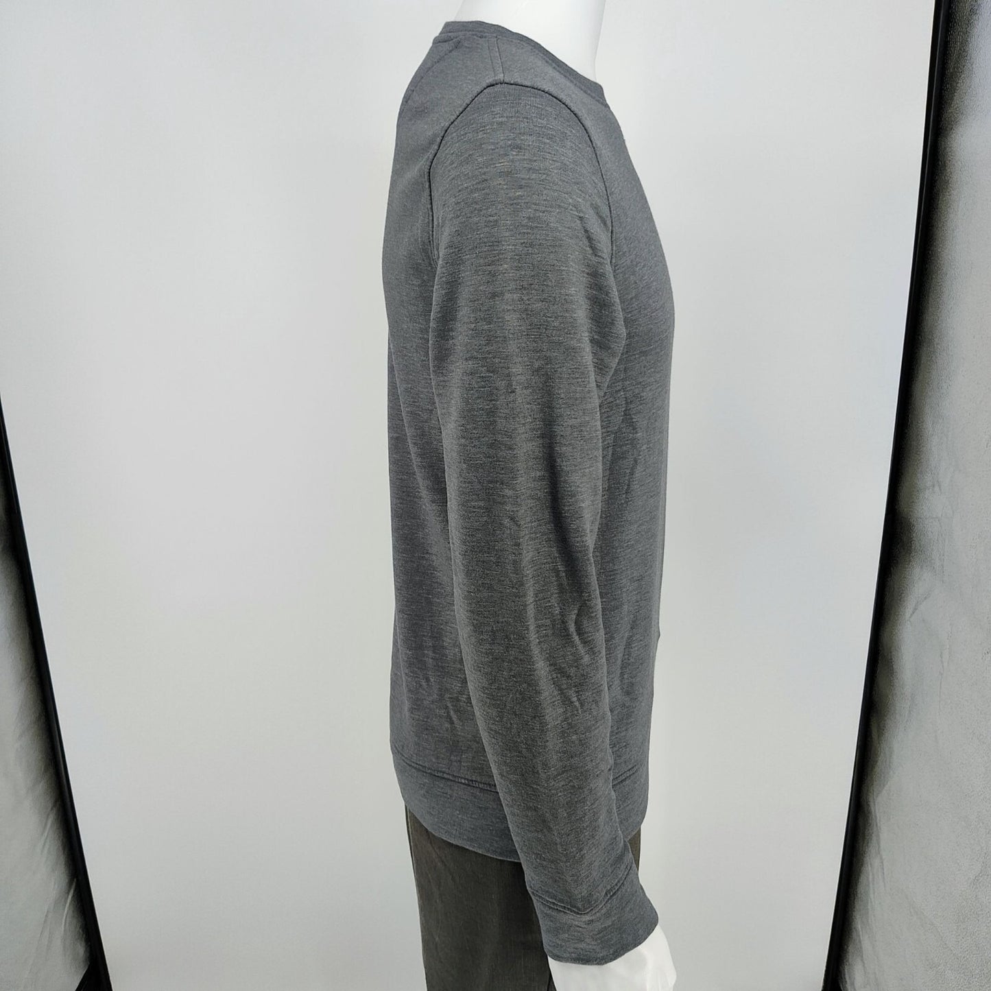 Sonoma Mens Gray Modal Blend Long-Sleeve Crewneck Sleepwear Pajama Top (Small)