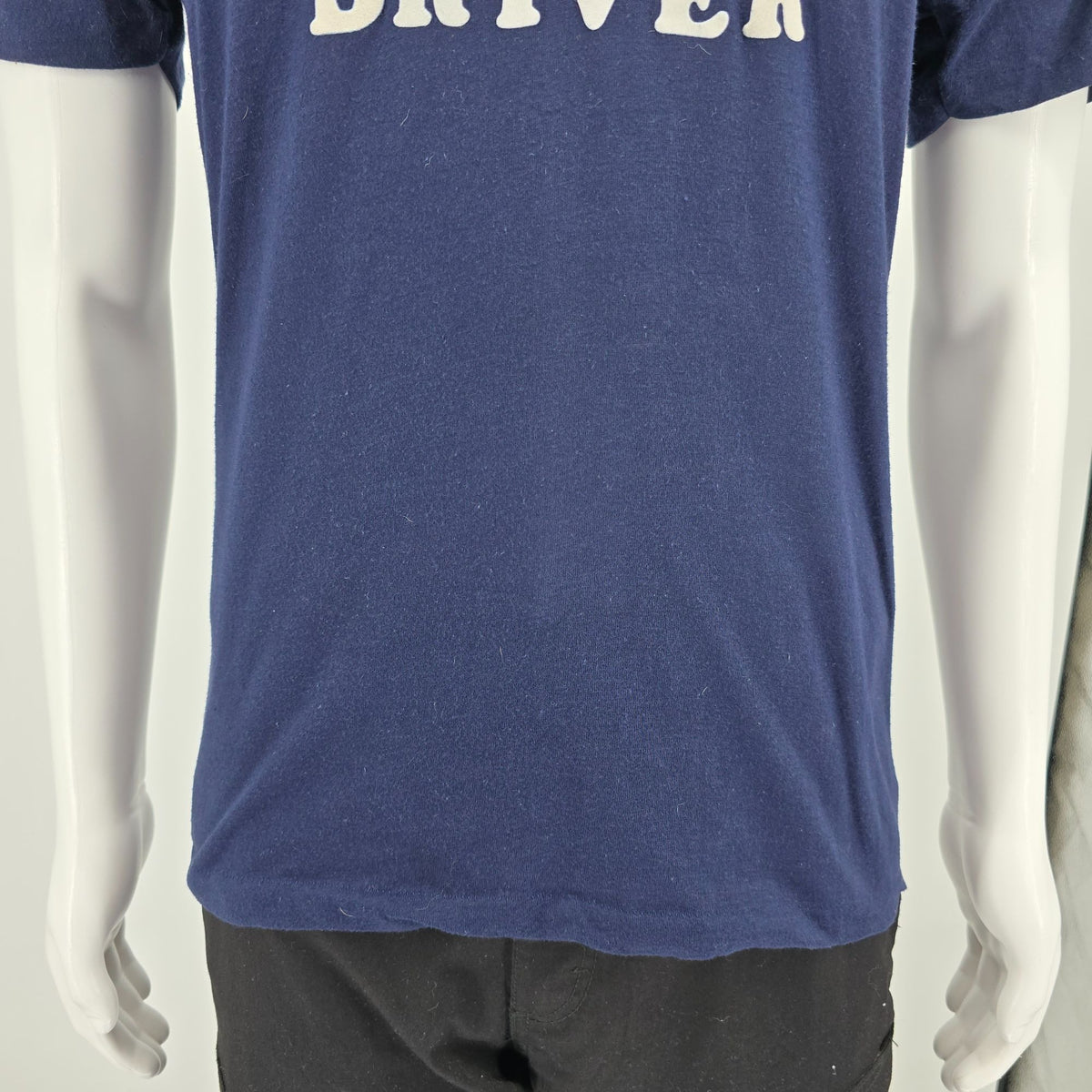 Vintage 1980s "Don't Ask Me I'm Just The Driver" Flocked Letter T-Shirt (M)