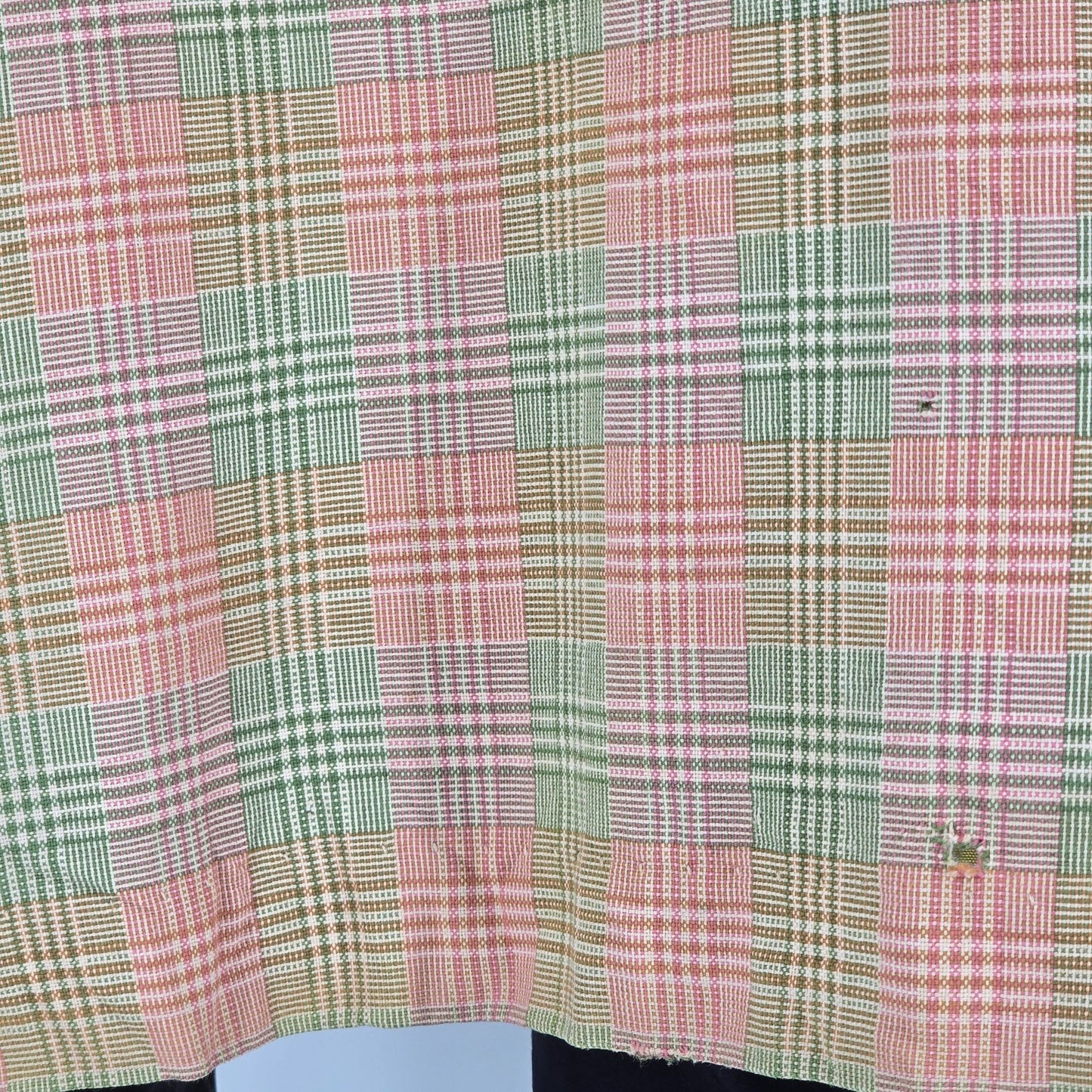 Vintage 1960s Weather Casuals Women's Pastel Glen Plaid Car Coat (M) *Fair