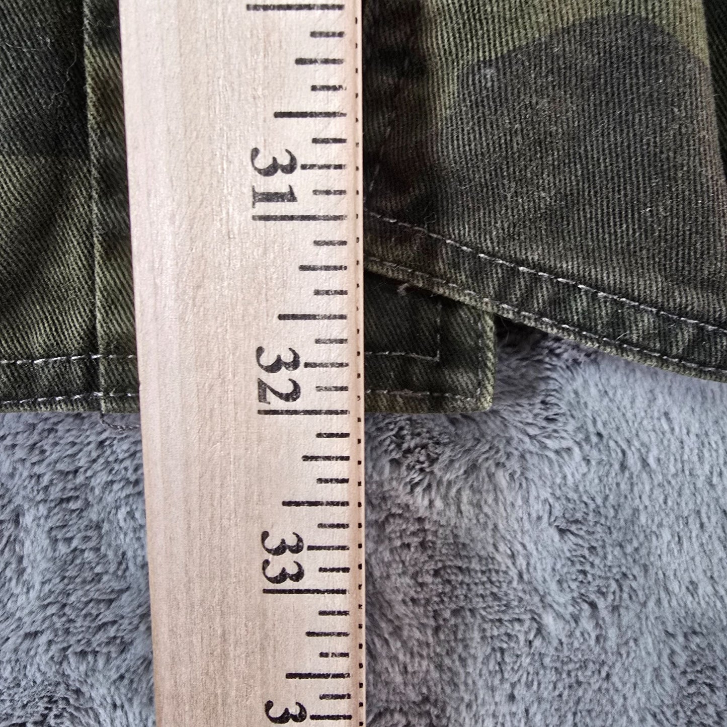 2010s BB Dakota Women's Green Camouflage Military-Style Clasp Front Coat (XS)