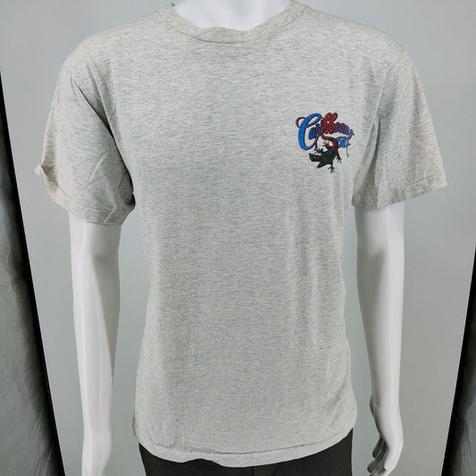 Vintage 1990s Single Stitch Caribbean Soul "I Need Time For To Play!" T-Shirt (L)