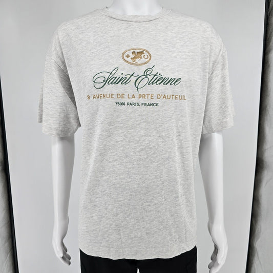 2024 Cotton On Embroidered Saint Étienne Paris France Box Fit T-Shirt (L)