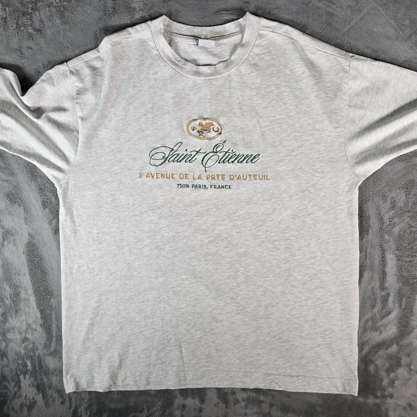 2024 Cotton On Embroidered Saint Étienne Paris France Box Fit T-Shirt (L)