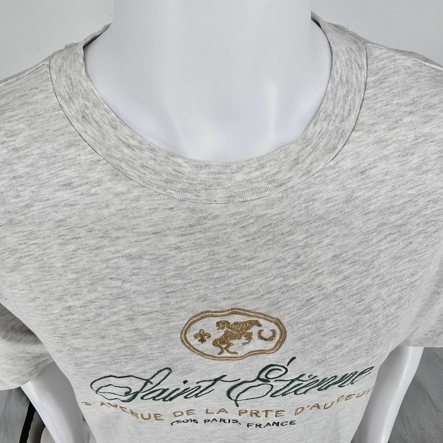 2024 Cotton On Embroidered Saint Étienne Paris France Box Fit T-Shirt (L)