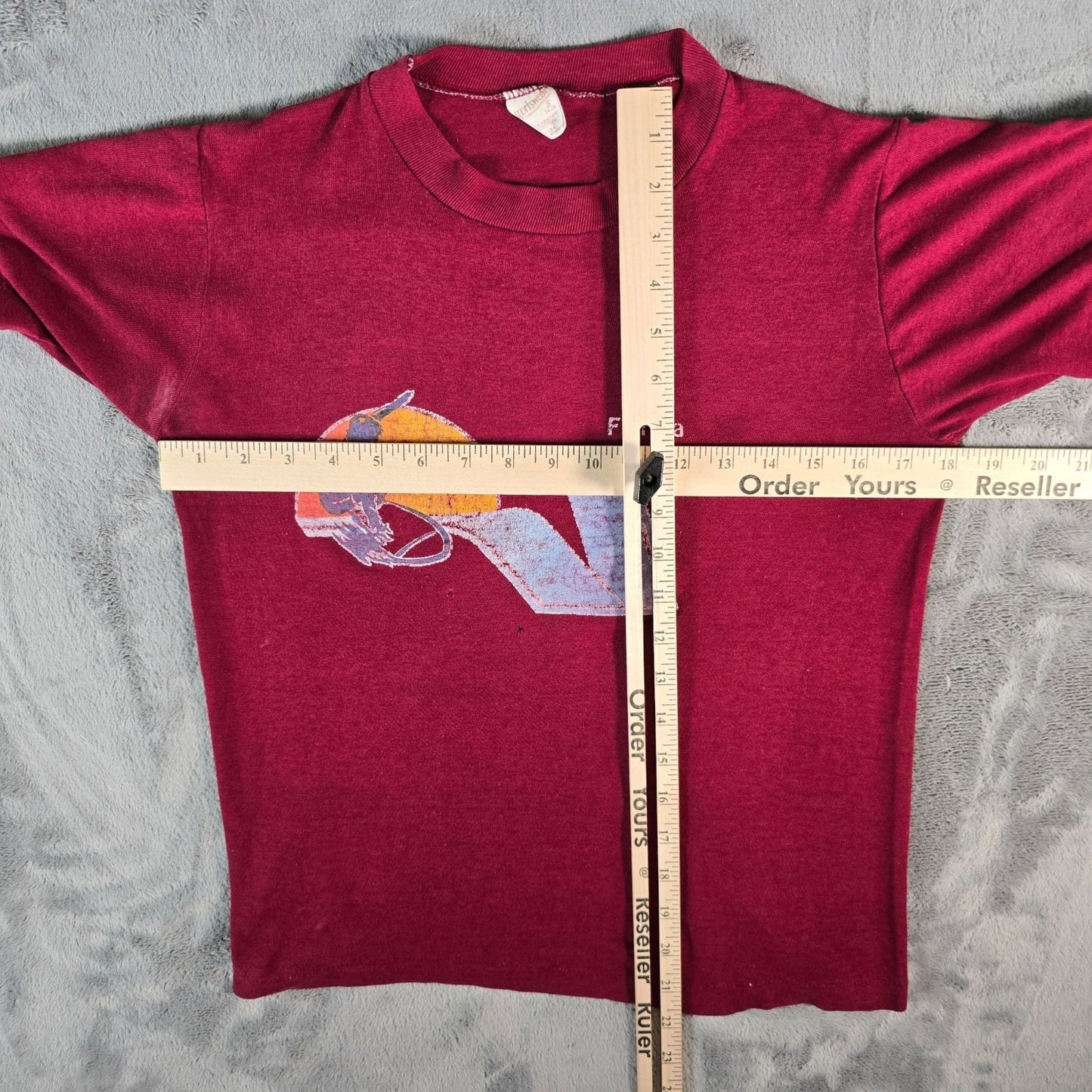 Distressed Vintage Early 1980s Sportswear Florida Surfer Graphic T-Shirt (S)