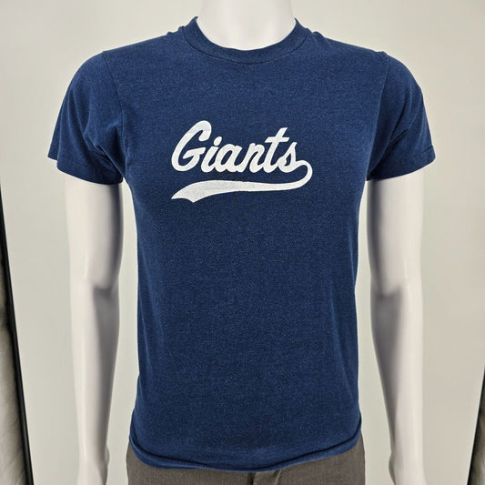 Vintage 1980s Screen Stars Made in Canada Giants 15 Single Stitch T-Shirt (XS)