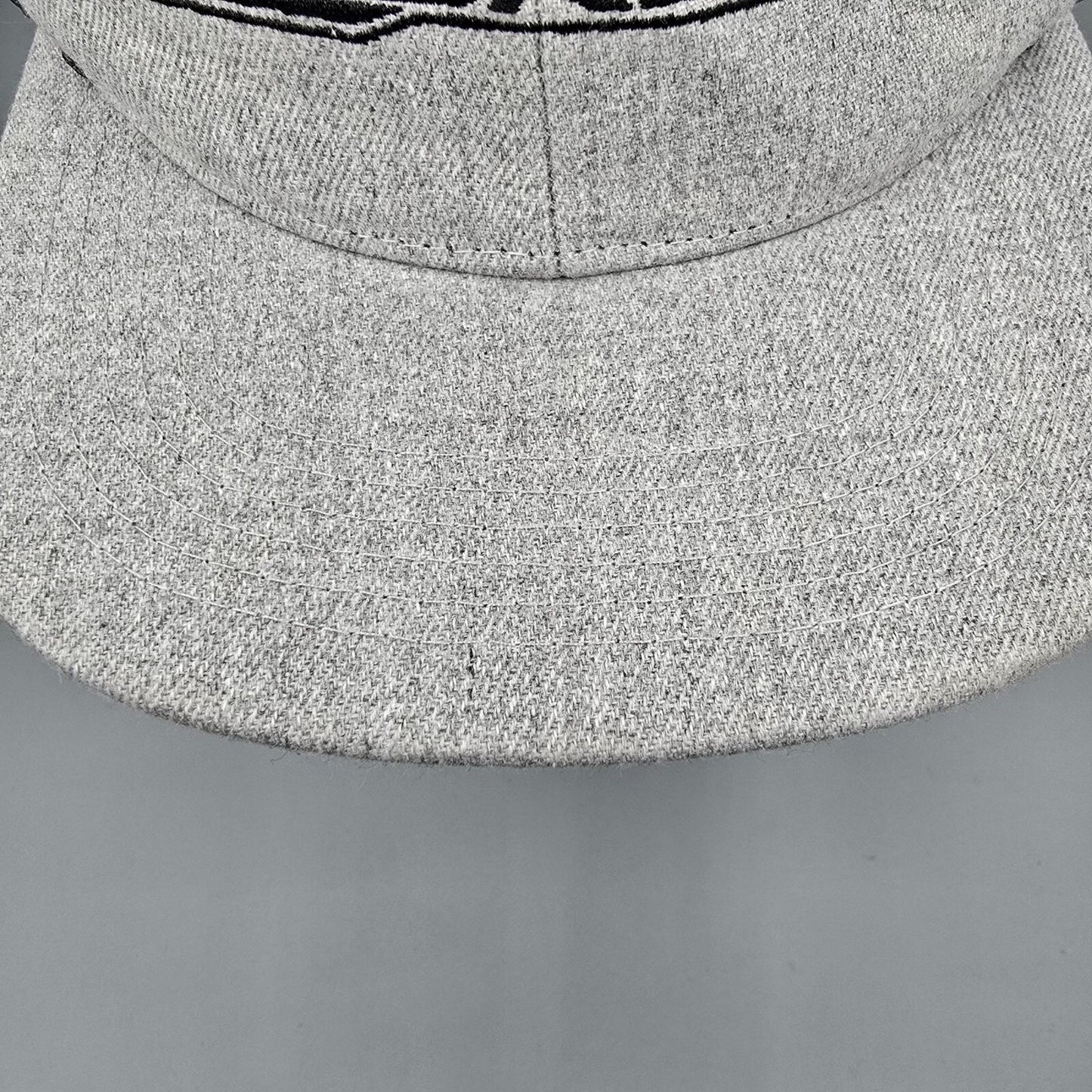Zbroz Racing Embroidered Logo Gray and Black Flat Brim Snapback Hat *Damaged