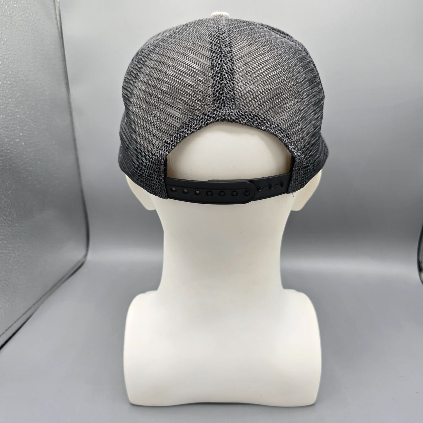 Zbroz Racing Embroidered Logo Gray and Black Flat Brim Snapback Hat *Damaged