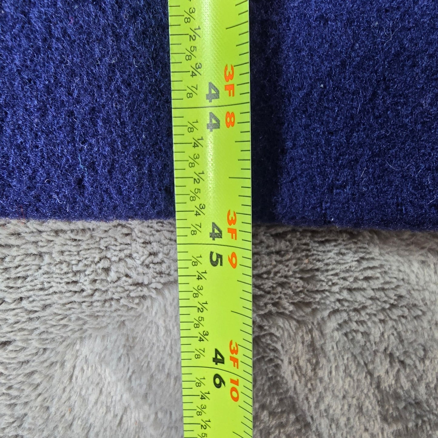 Vintage 1980s Distressed Forecaster of Boston Navy Blue Wool Overcoat (L)