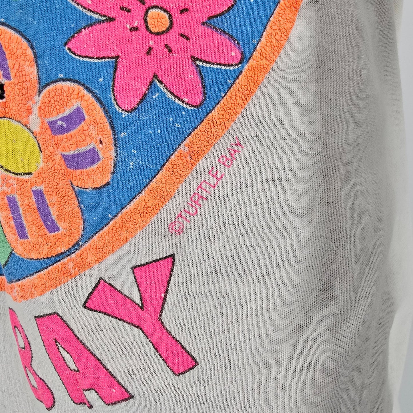 Thrashed Vintage 1980s Screen Stars/Turtle Bay Flamingo Bay T-Shirt (XXL)