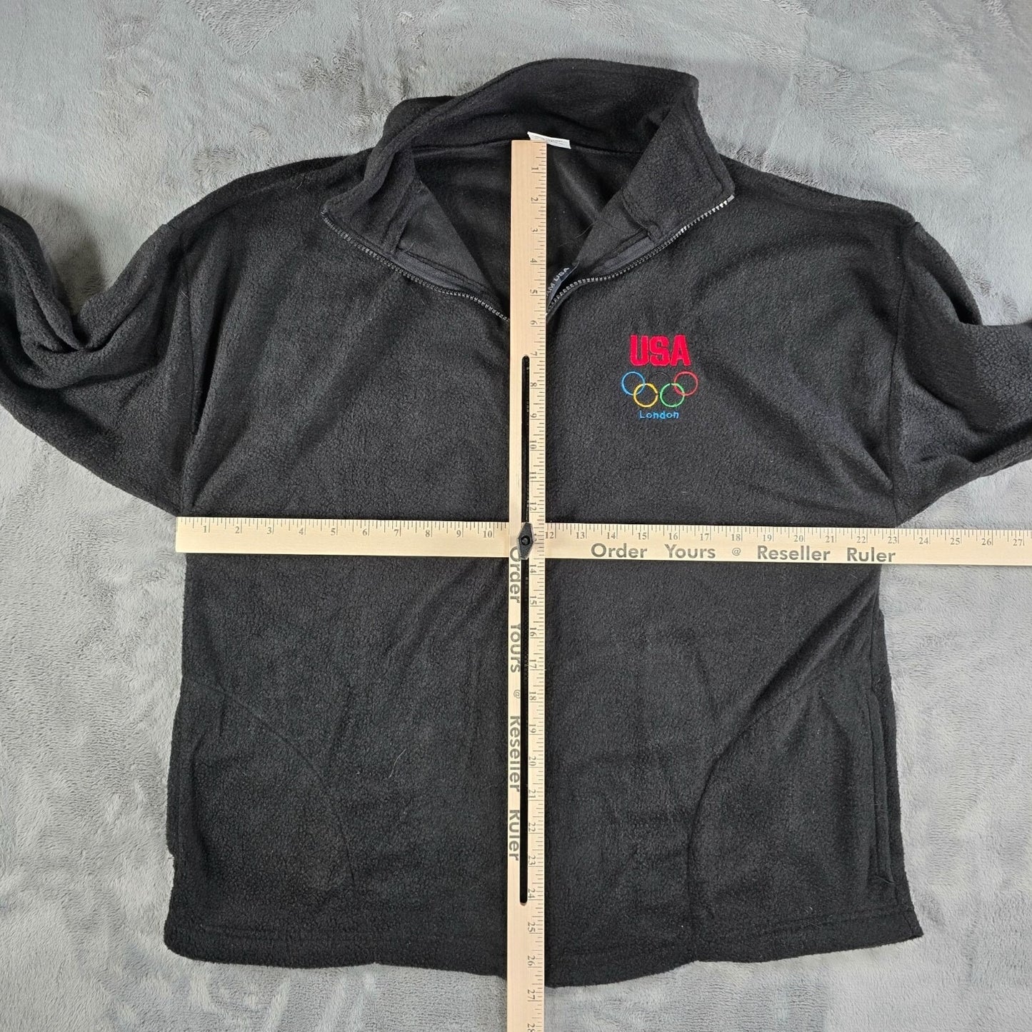 United States Olympic Committee 2012 London Olympics Black Fleece Jacket XL