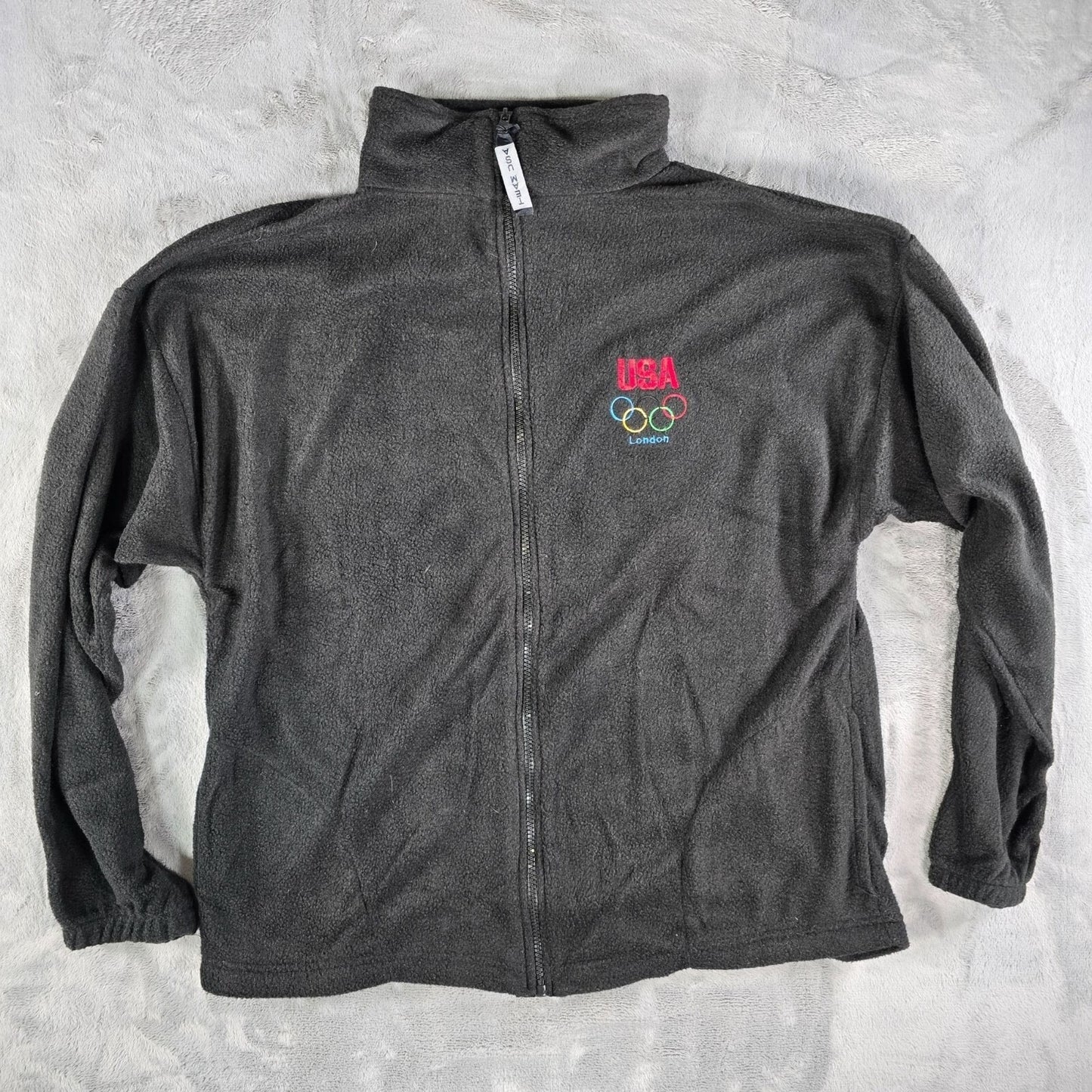 United States Olympic Committee 2012 London Olympics Black Fleece Jacket XL