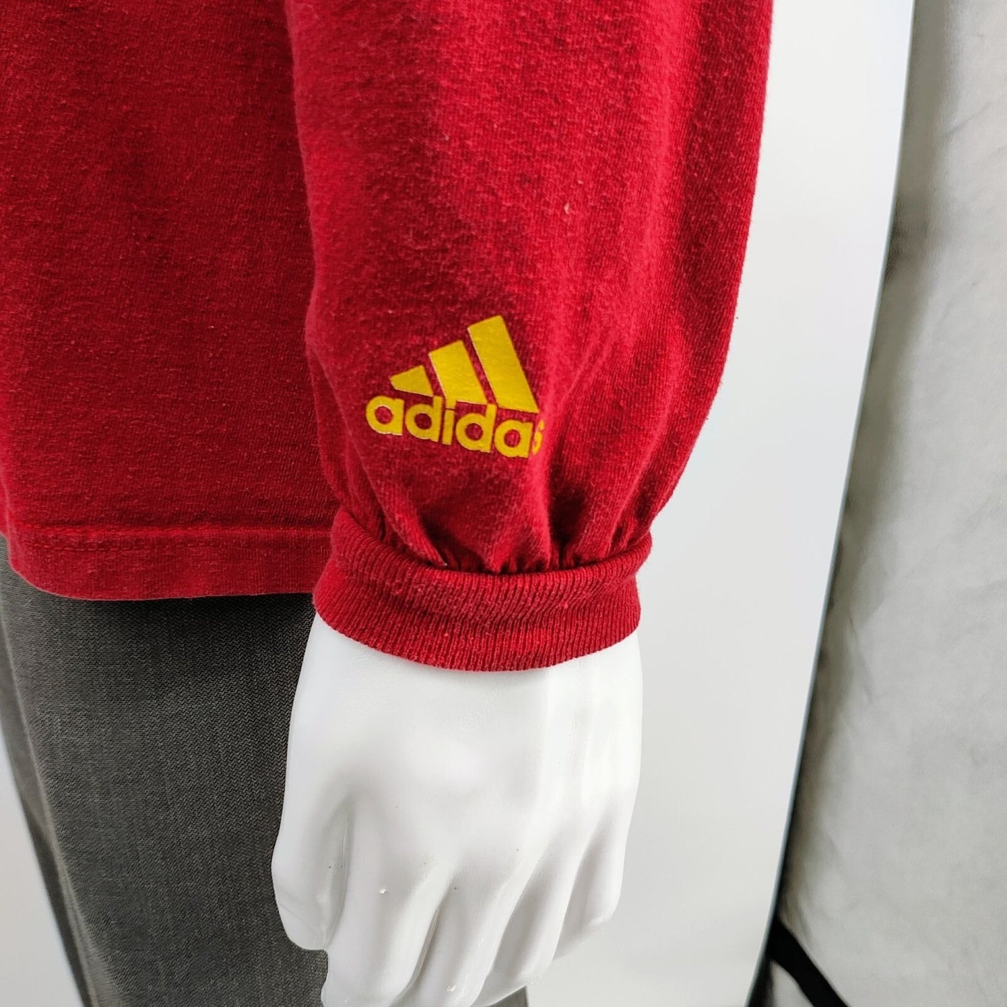 Adidas Real Salt Lake Logo Major League Soccer Red Long Sleeve Graphic Shirt (M)