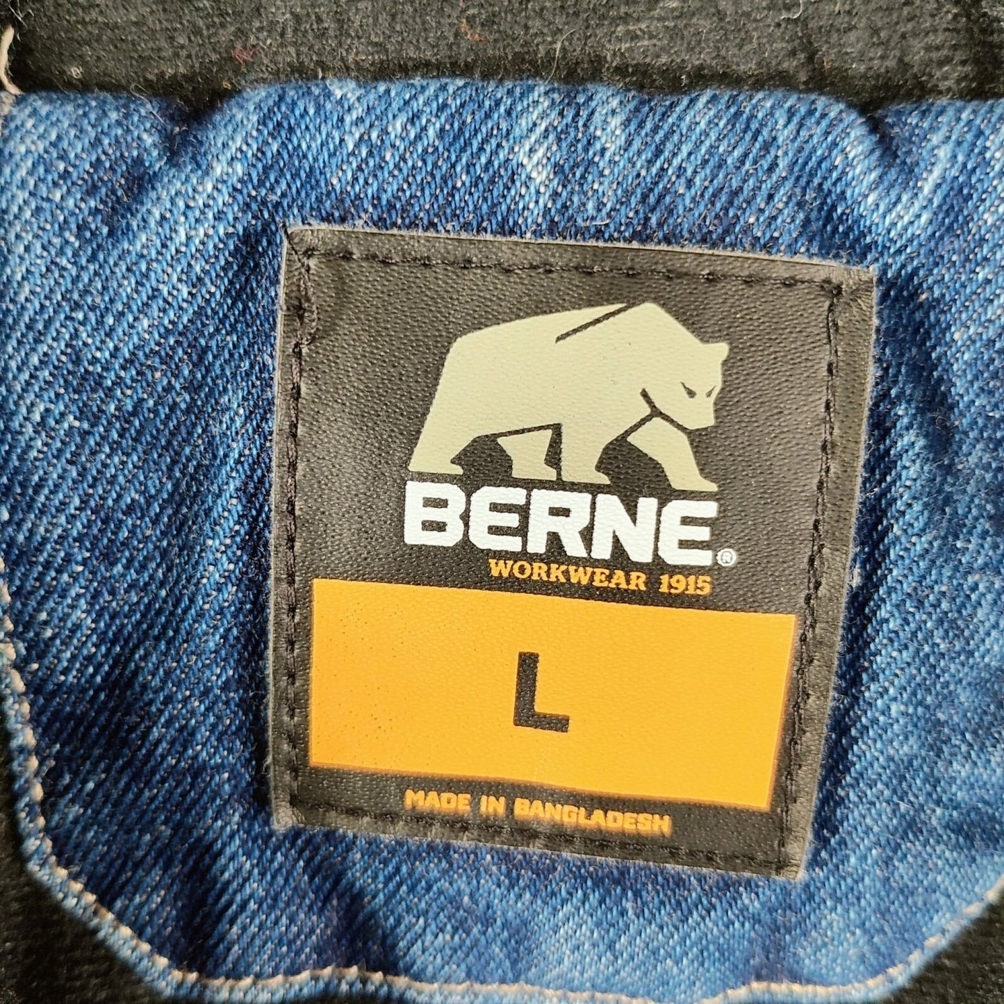 Berne Workwear "Colorado Commercial Roofing" Insulated Denim Jacket (Large)