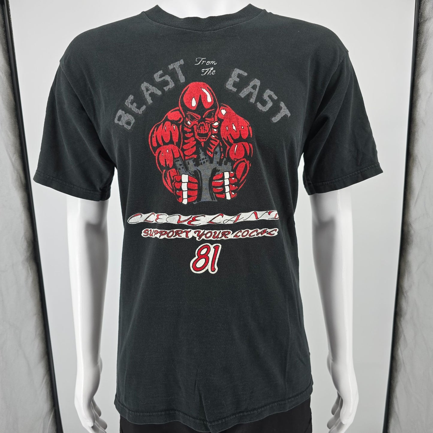 Vintage Y2K Hells Angels Beast From the East Cleveland Biker T-Shirt (L)
