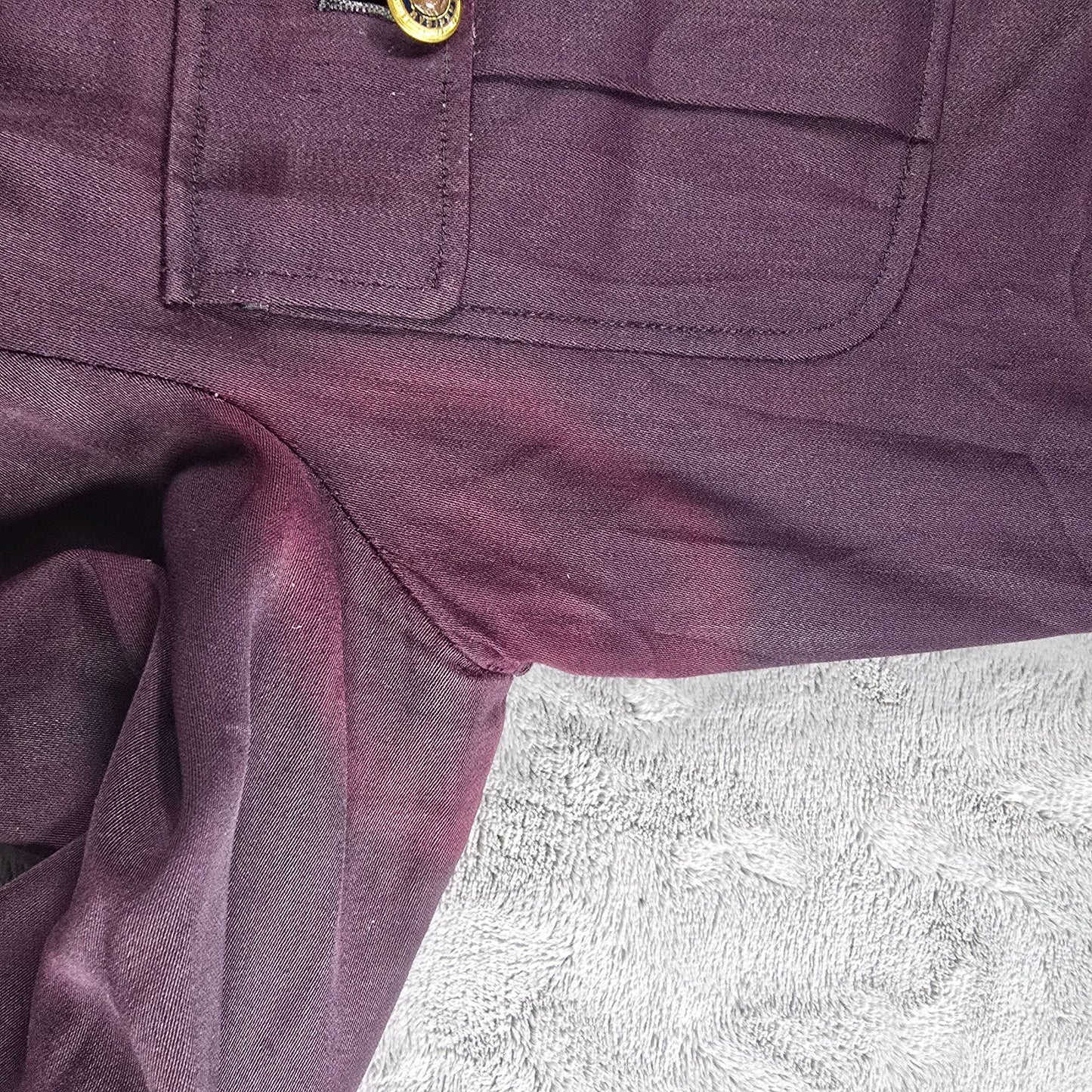 RARE Vintage 1950s American Legion Maroon Iowa Patch Dress Uniform Jacket (L)