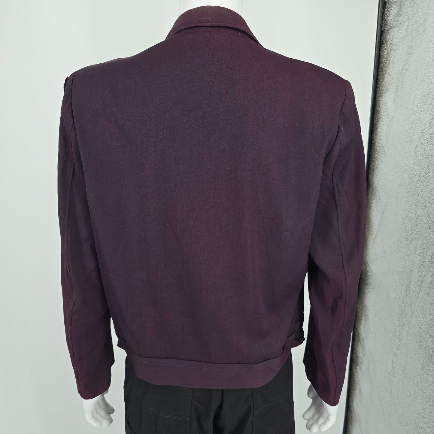 RARE Vintage 1950s American Legion Maroon Iowa Patch Dress Uniform Jacket (L)