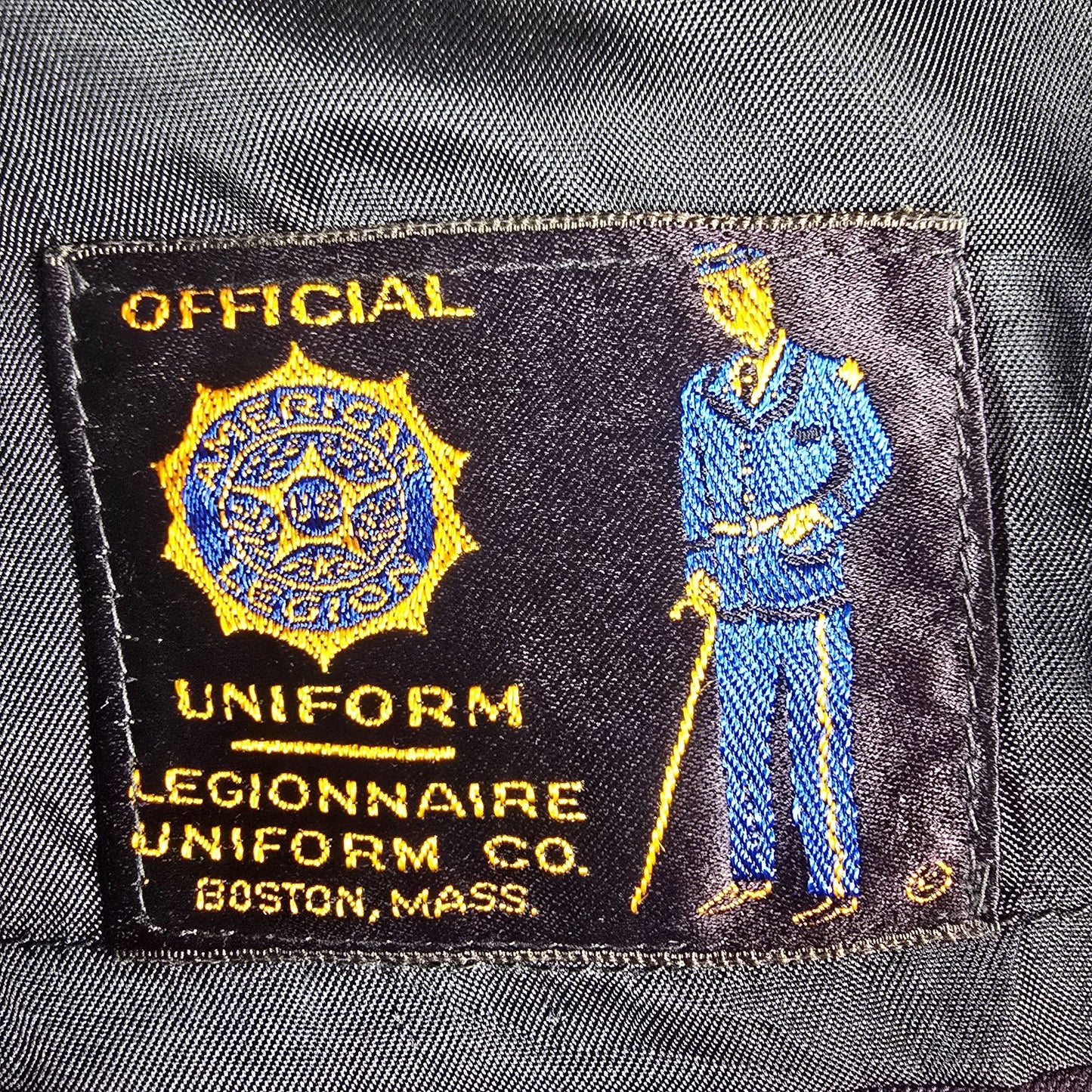 RARE Vintage 1950s American Legion Maroon Iowa Patch Dress Uniform Jacket (L)