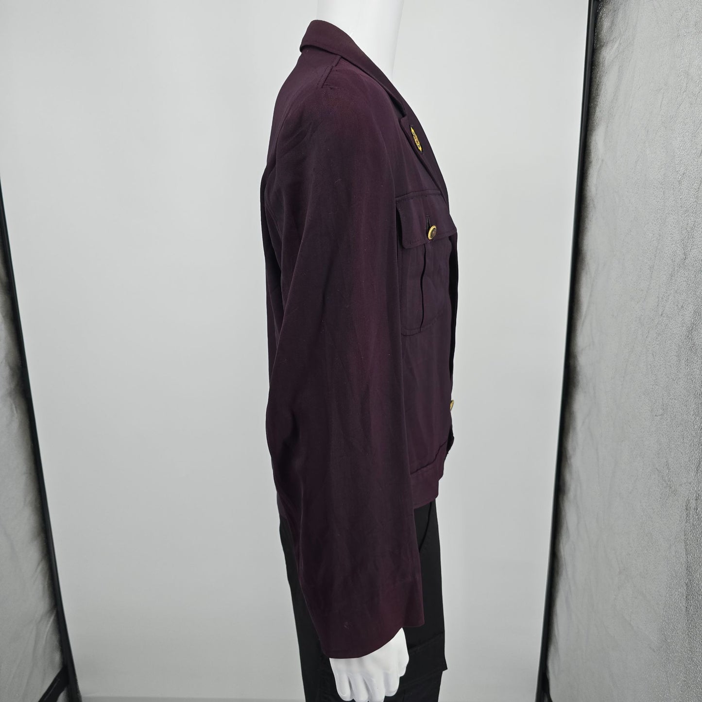 RARE Vintage 1950s American Legion Maroon Iowa Patch Dress Uniform Jacket (L)