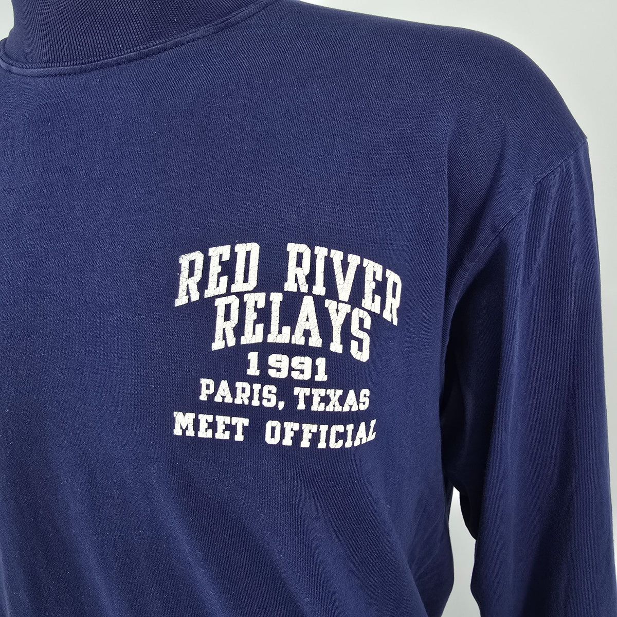Vintage 1991 Red River Relays Paris Texas Meet Official Long Sleeve T-Shirt L/XL