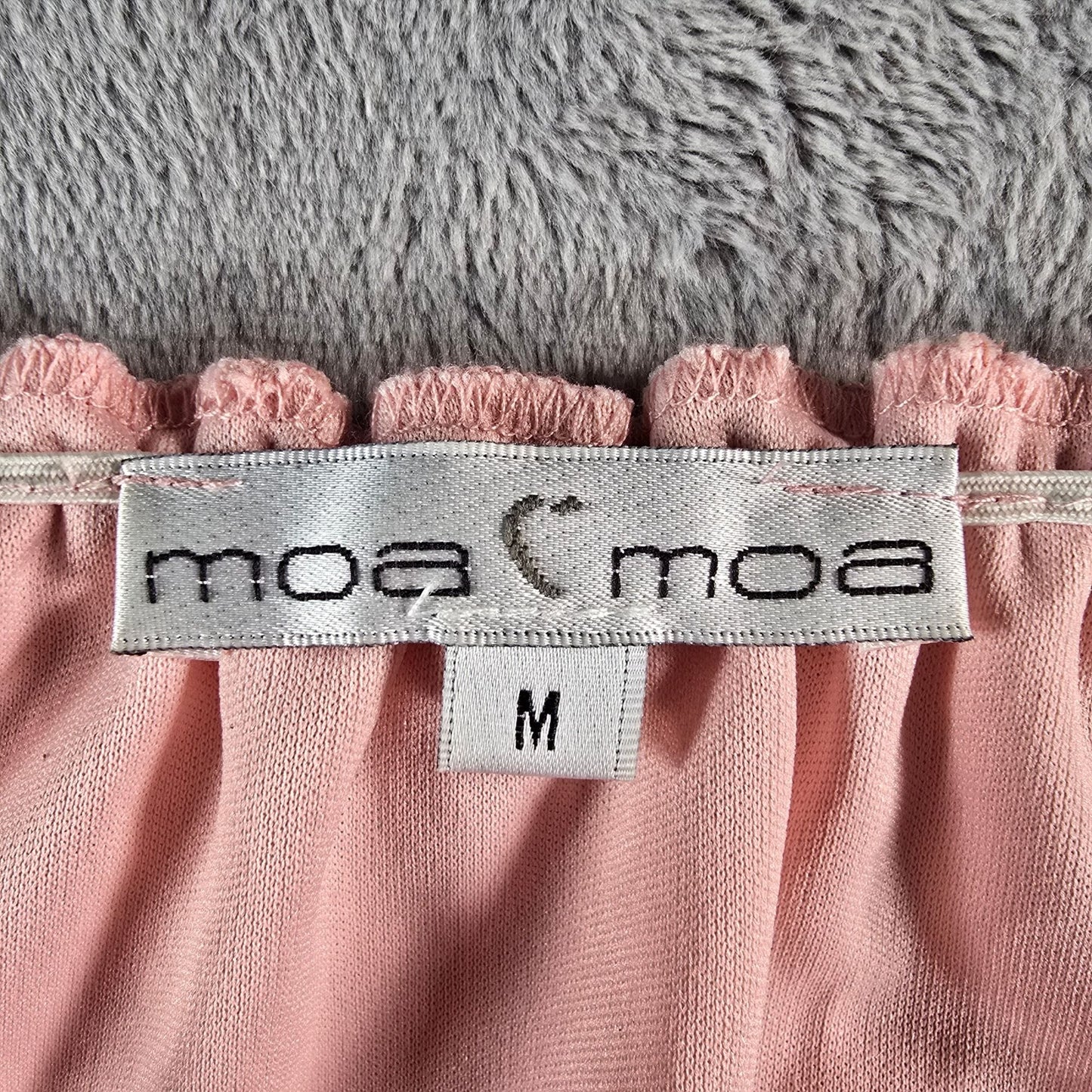 Vintage Y2K Moa Moa Pink Floral Lace Hook Front Stretch Fairy/Coquette Top (M)