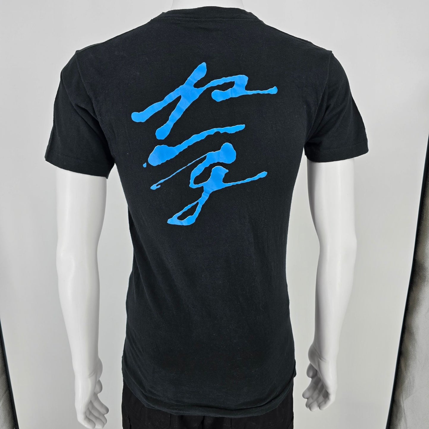 Vintage 1980s Fruit of the Loom Rush Grace Under Pressure Black Band T-Shirt (S)