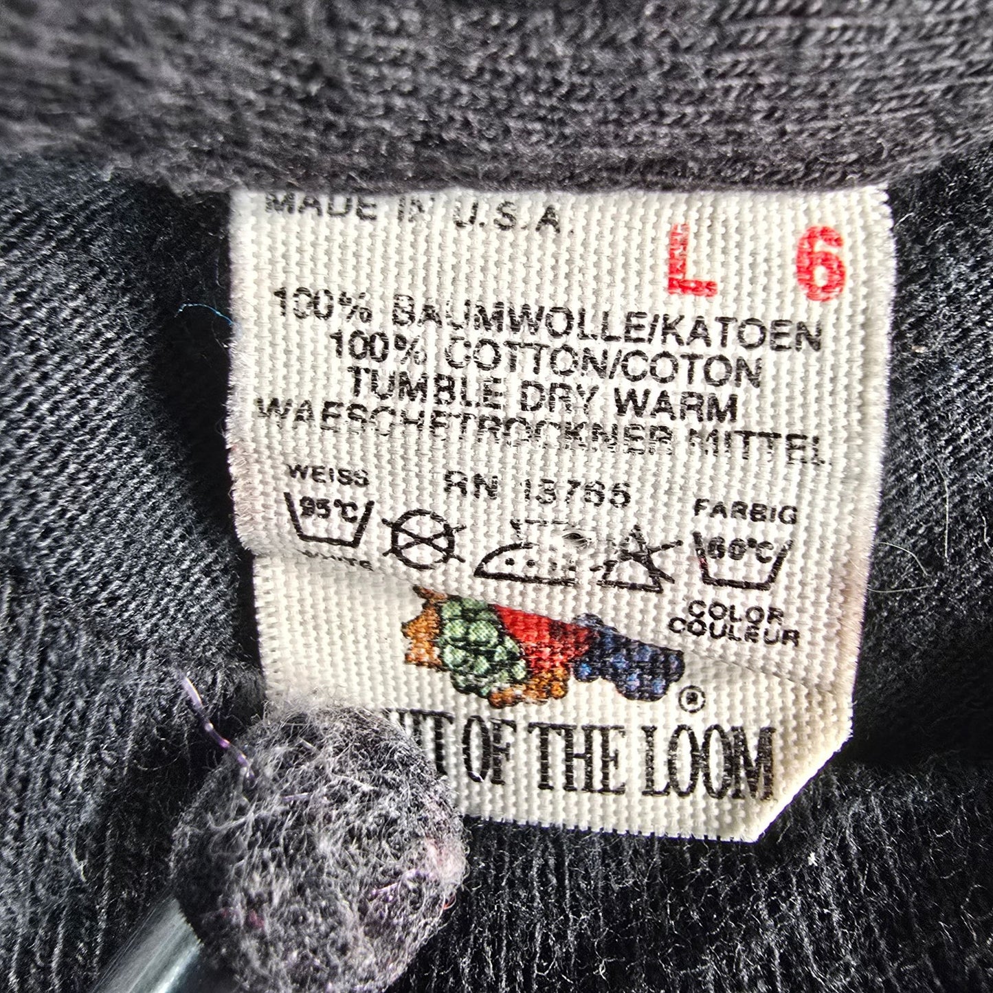 Vintage 1980s Fruit of the Loom Rush Grace Under Pressure Black Band T-Shirt (S)