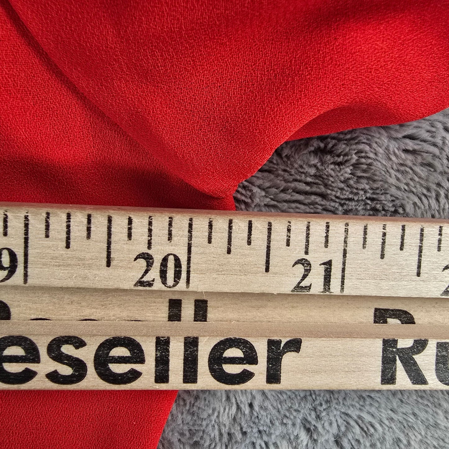 Vintage 1980s Chain Gang California Red Semi-Sheer Button-Front Blouse (M)