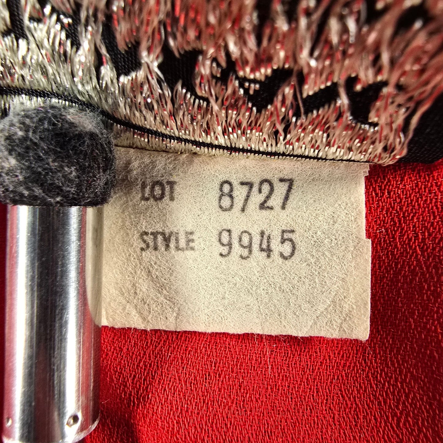 Vintage 1980s Chain Gang California Red Semi-Sheer Button-Front Blouse (M)