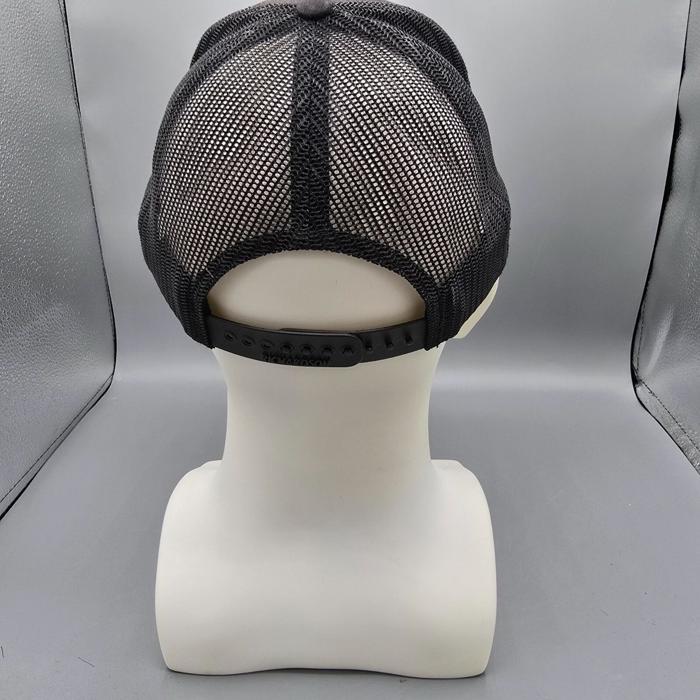 Morgan's Mill Woodland, CA Embroidered Black/White Richardson Trucker Hat *Fair