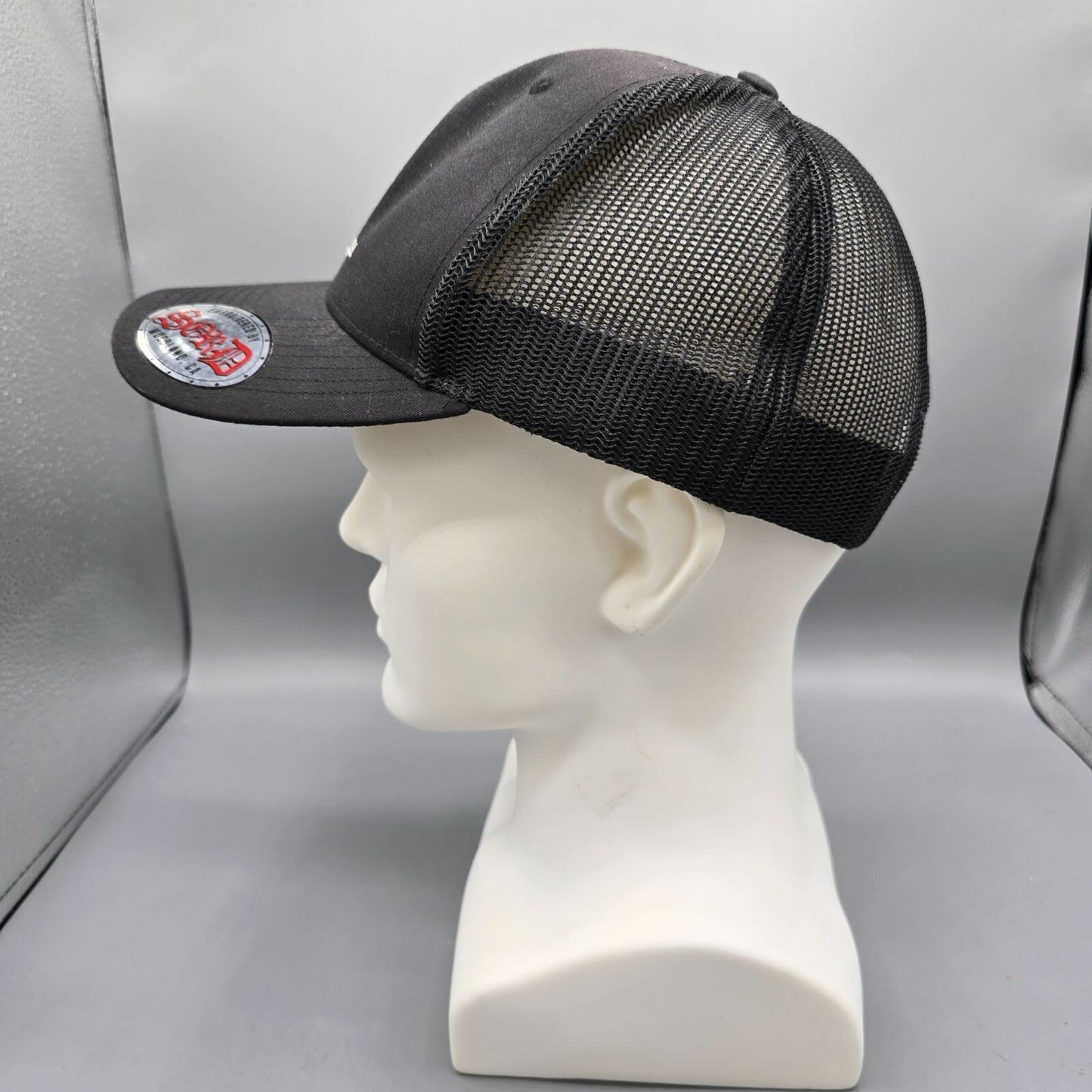 Morgan's Mill Woodland, CA Embroidered Black/White Richardson Trucker Hat *Fair