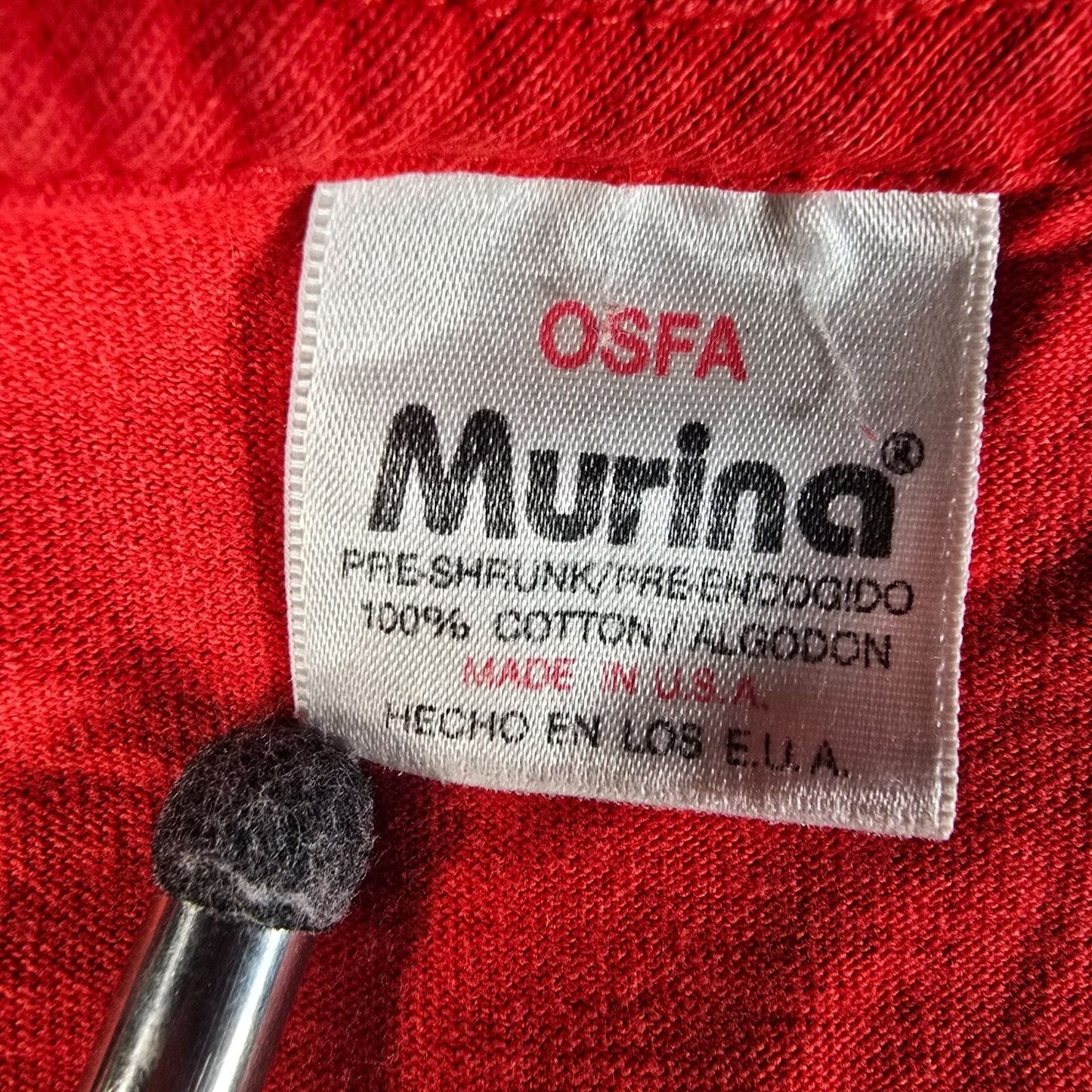 Distressed Vintage 1990s Murina Red "Love Bugs" Graphic T-Shirt (OSFA/XL/2XL)
