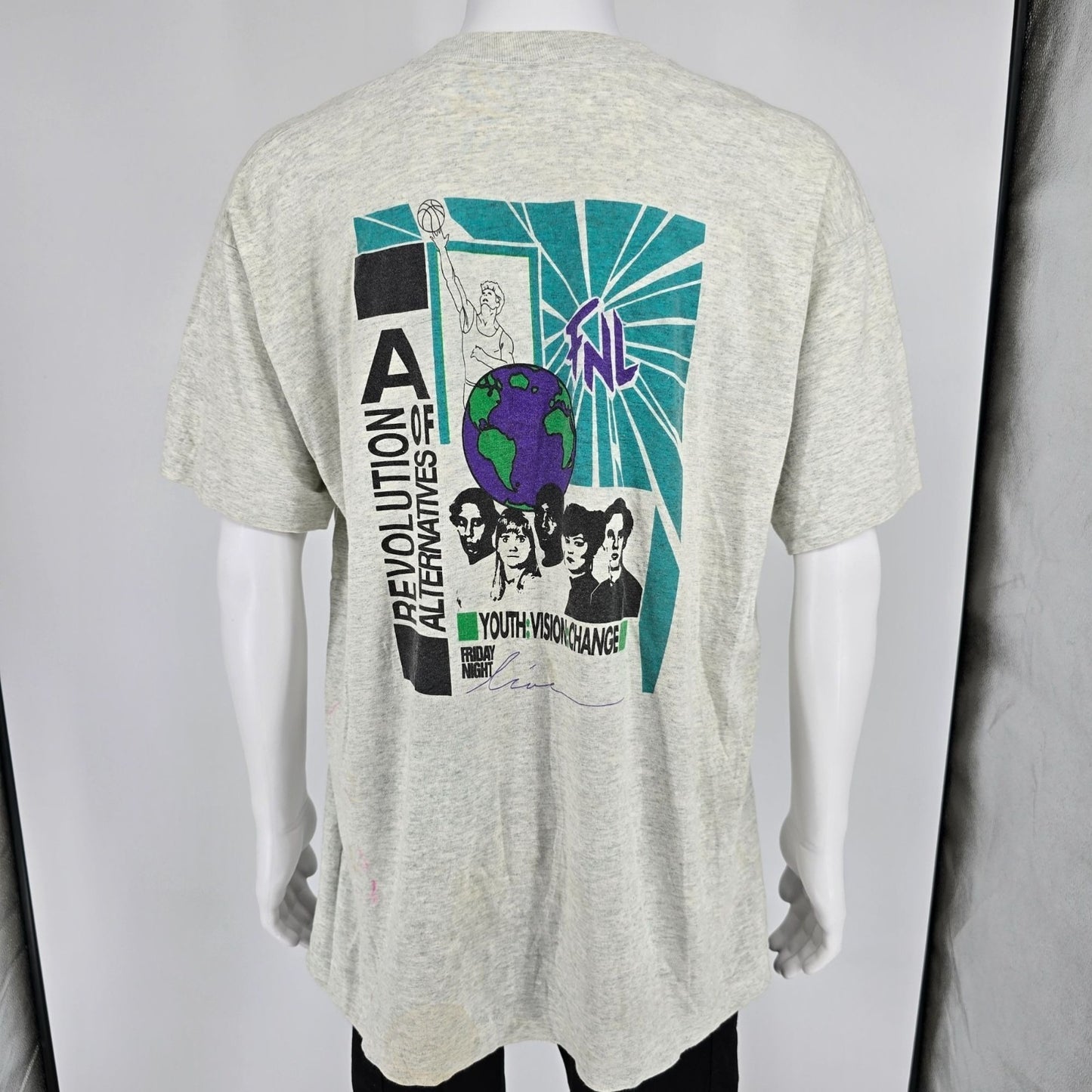 Vintage 1990s Friday Night Live Youth:Vision:Change Youth Program T-Shirt (XL)