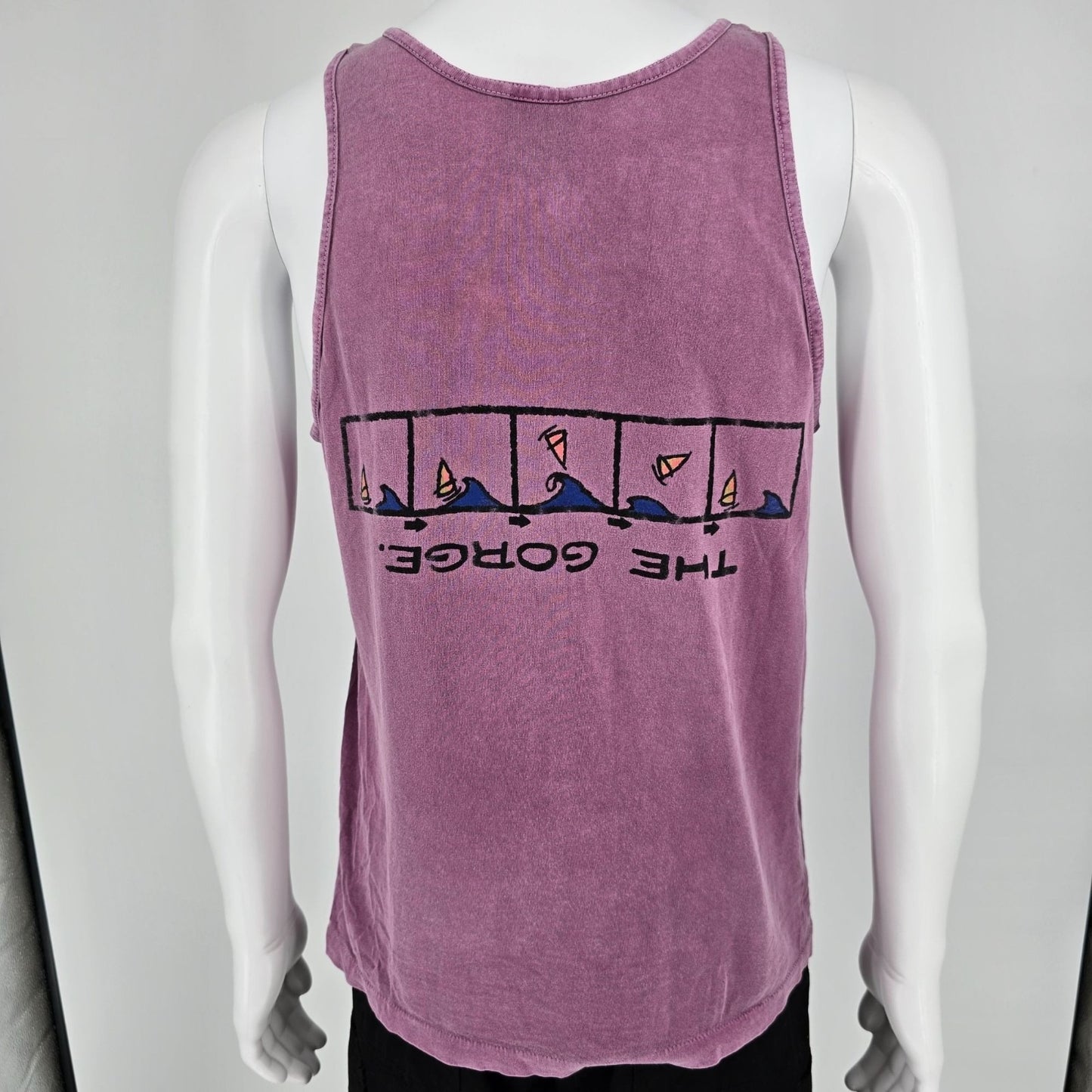 Vintage 1990s Oneita Columbia River Gorge Windsailing Graphic Tank Top (S/M)