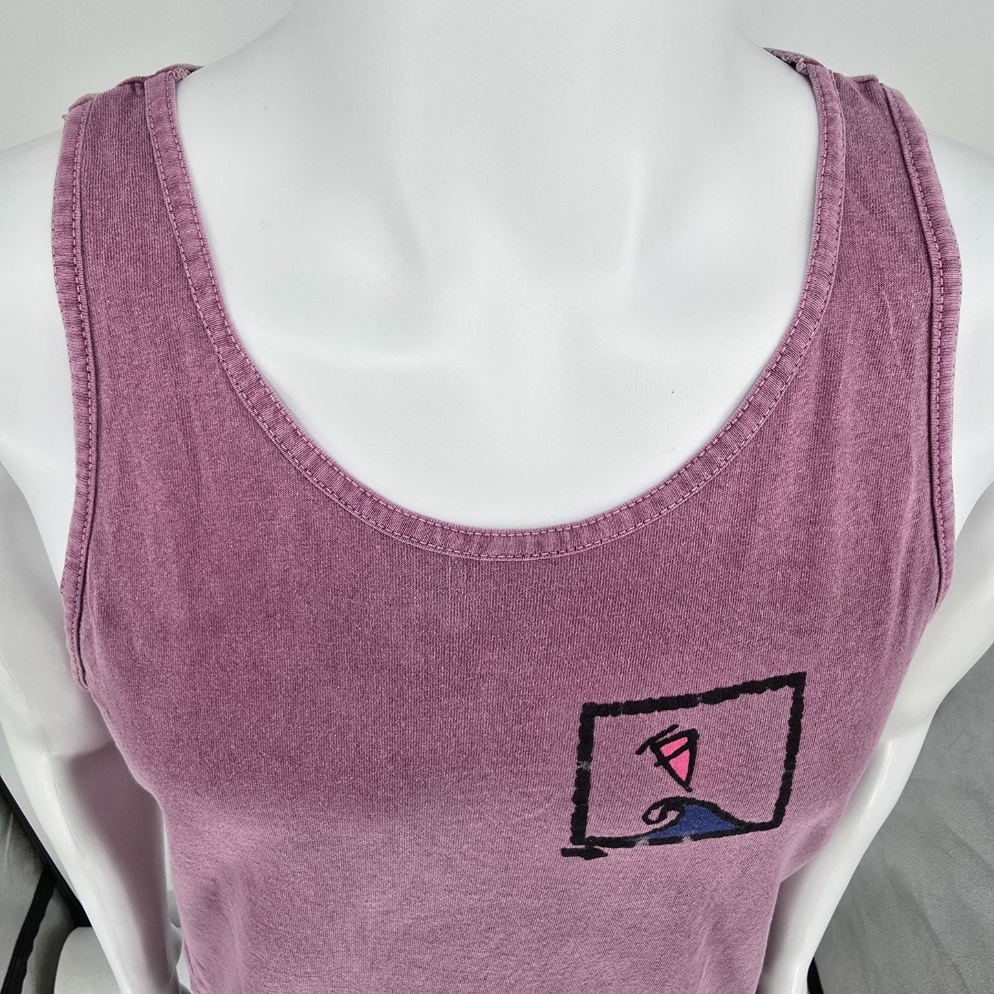 Vintage 1990s Oneita Columbia River Gorge Windsailing Graphic Tank Top (S/M)