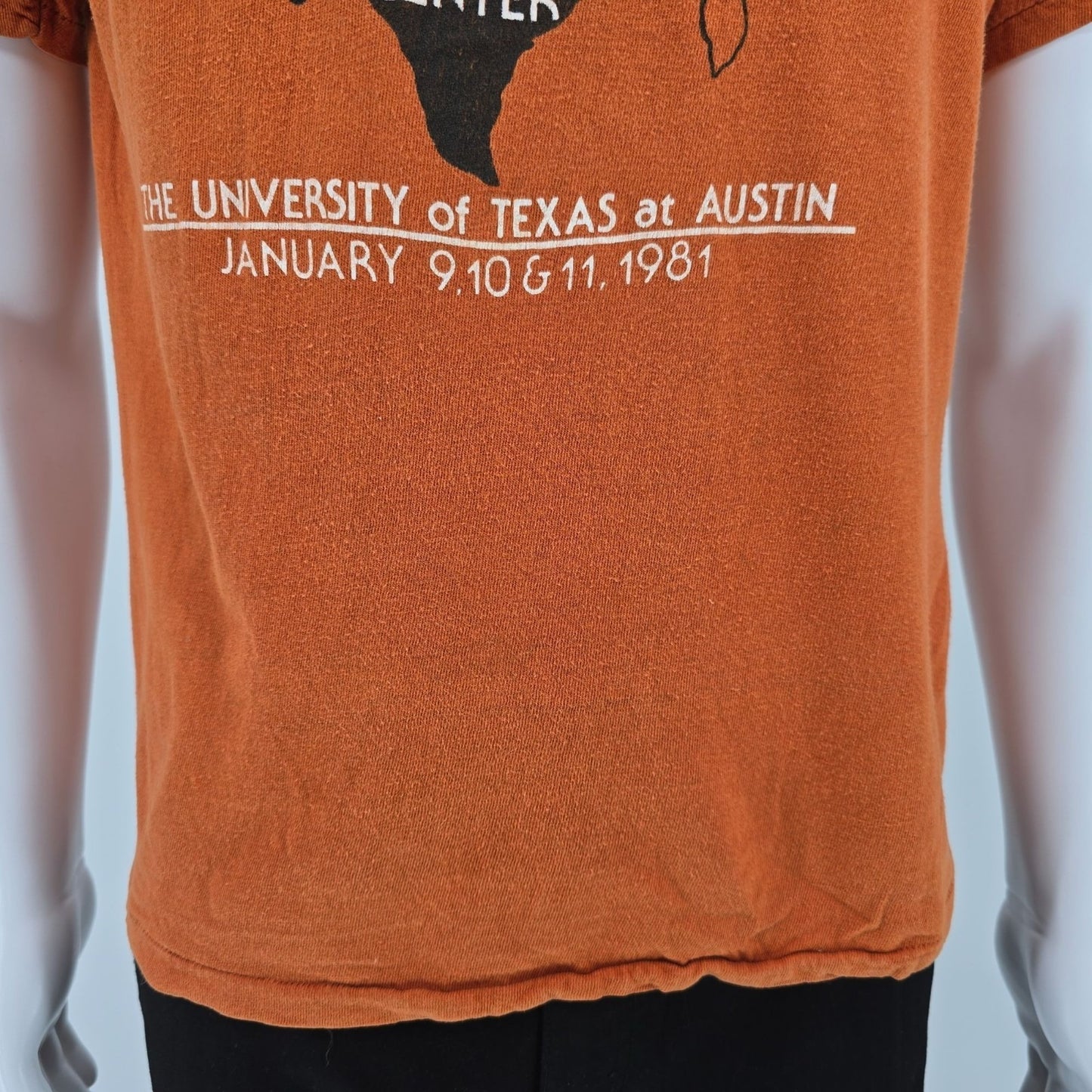 Vintage 1981 Texas Longhorn All-American Swimming and Diving Meet T-Shirt (L)