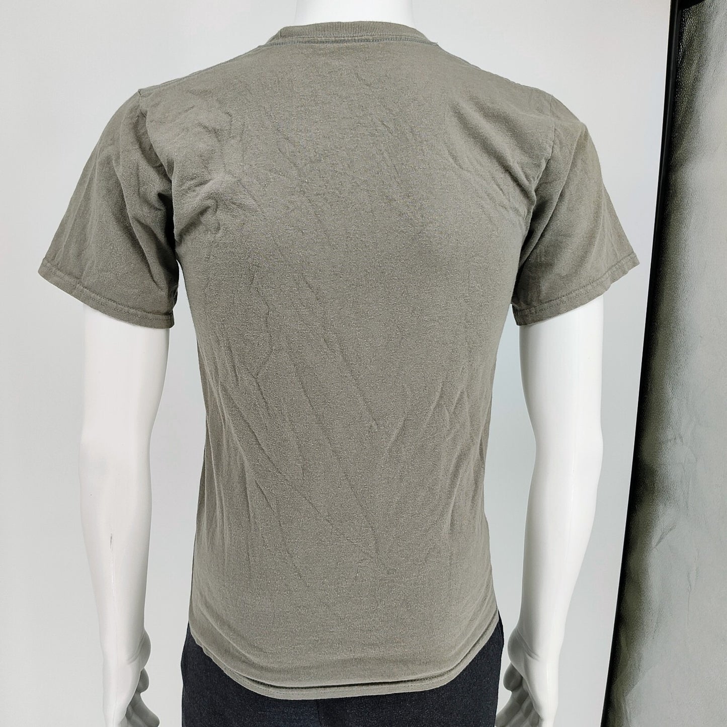 Obsessive Love "Staying Alive" Skeletons and Flowers Taupe Graphic T-Shirt (S)