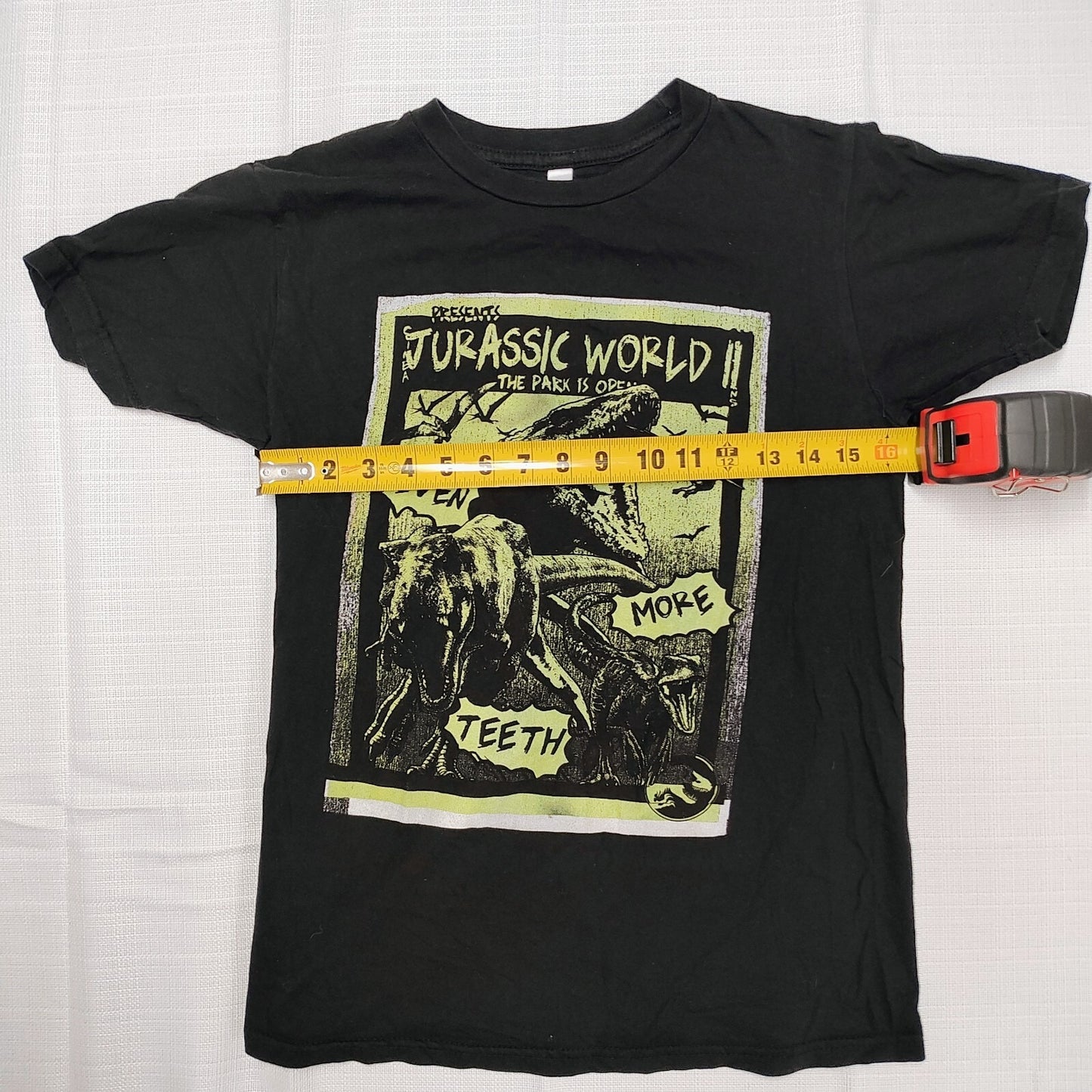 Jurassic World: Fallen Kingdom Even More Teeth Black Graphic T-Shirt (S)