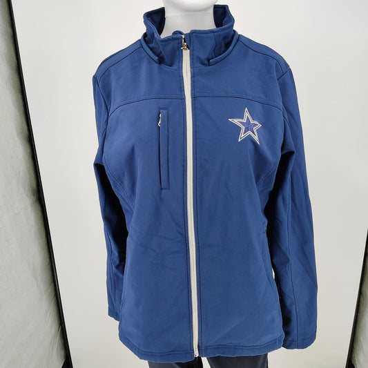 G-III NFL Team Apparel Blue Dallas Cowboys Star Logo Womens Jacket (XL)
