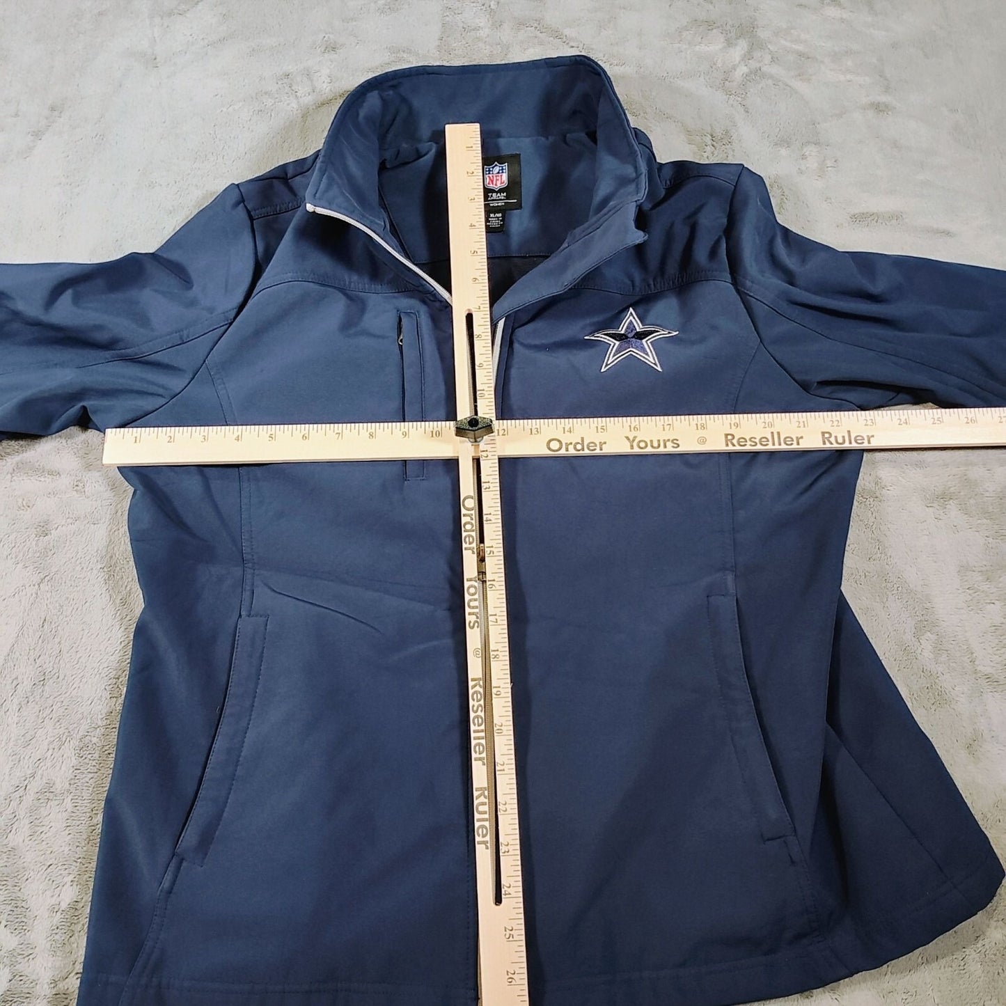 G-III NFL Team Apparel Blue Dallas Cowboys Star Logo Womens Jacket (XL)